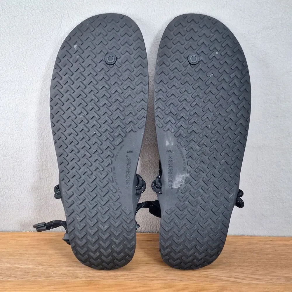 XERO Shoes Genesis Barefoot Rope Sandals Men's 14 Black Minimalist Flexible